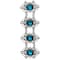 12 Pack: Dark Aqua Slider Metal Oval Beads, 35mm by Bead Landing™